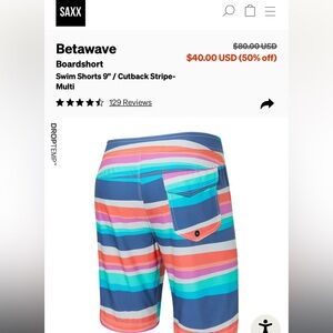 Betawave
Boardshort
Swim Shorts 9" / Cutback Stripe- Multi